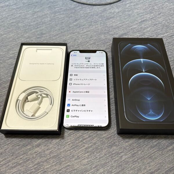 ◆超極上美品◆ iPhone 12 Pro Max 128GB SIMフリー パシフィックブルー 純正バッテリー交換済 100%