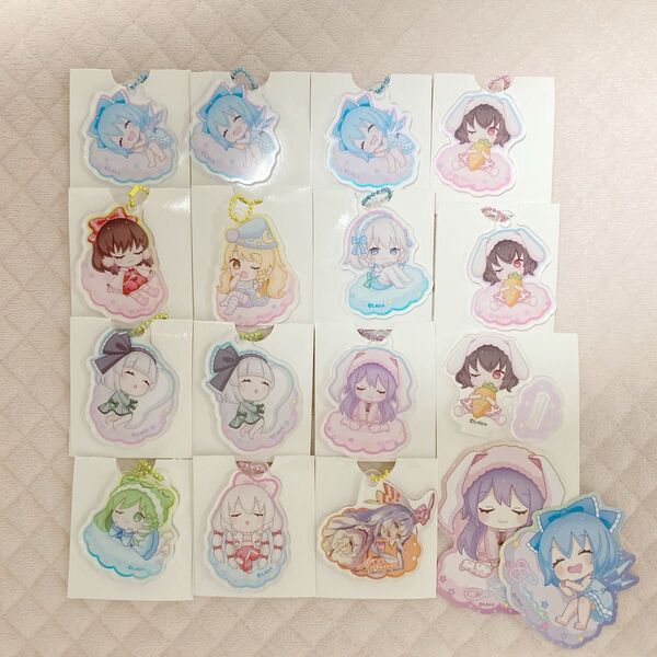 アクリルキーホルダー ステッカー 東方 ダイソー まとめ売り