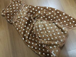 jjyk8-169 # boa poncho # blanket baby .. dot Brown tea 