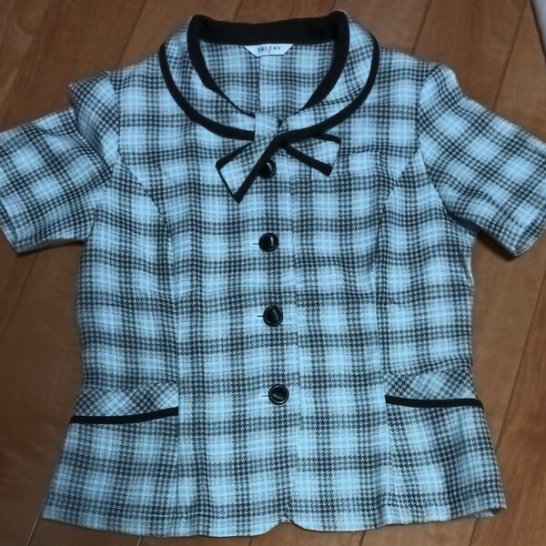 SELERY オーバーブラウス・スカートセット 9号 かわいいOL会社制服