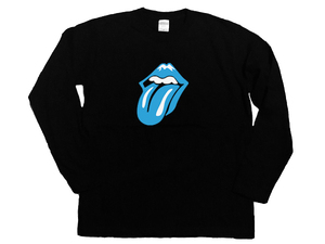 送込 The Rolling Stones 富士山ベロマーク ロンT 長袖Tシャツ 黒 Lサイズ