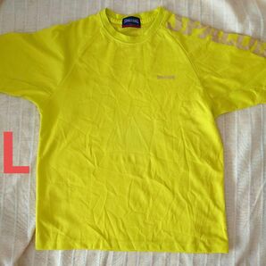スポルディング 半袖 Tシャツ プラクティスシャツ 黄色シャツ 半袖シャツ