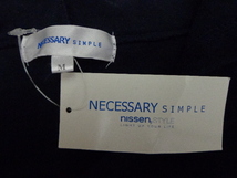 ★【リユースショップ在庫セール】☆未使用品☆ニッセン NECESSARY SIMPLE パイル地 半袖 パーカー ネイビー系(M)★ _画像7