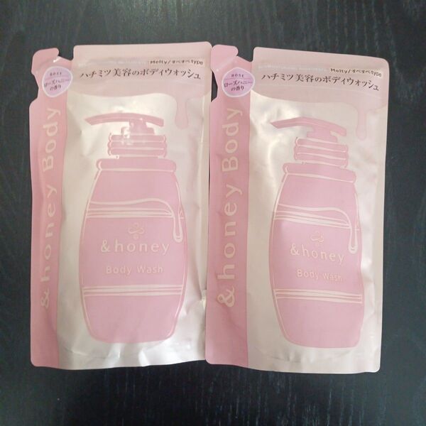 【新品2個セット】アンドハニー メルティモイストジェルボディウォッシュ つめかえ 440ml