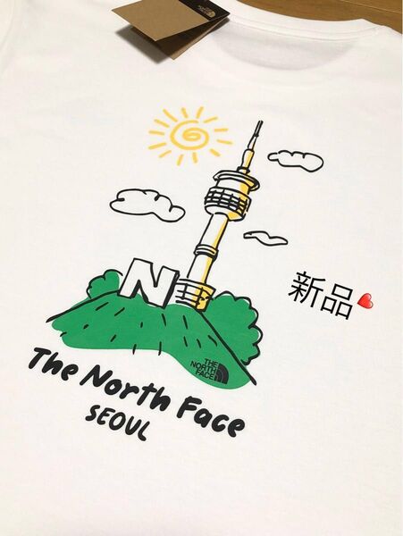 新品.XL.ノースフェイス メンズ Tシャツ 白