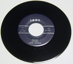 45rpm/ TELL-EM - LONNIE ANDERKIN - TEENAGE BABY / 50s.ロカビリー,FIFTIES,LADS, RE MA REPRO