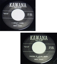 45rpm/ I DON'T CARE - EDDIE CLEARY - THINK IT OVER BABY / 50s,ロカビリー,FIFTIES,KAWANA RECORDS_画像2