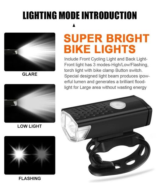 【充電式】自転車用LEDライト