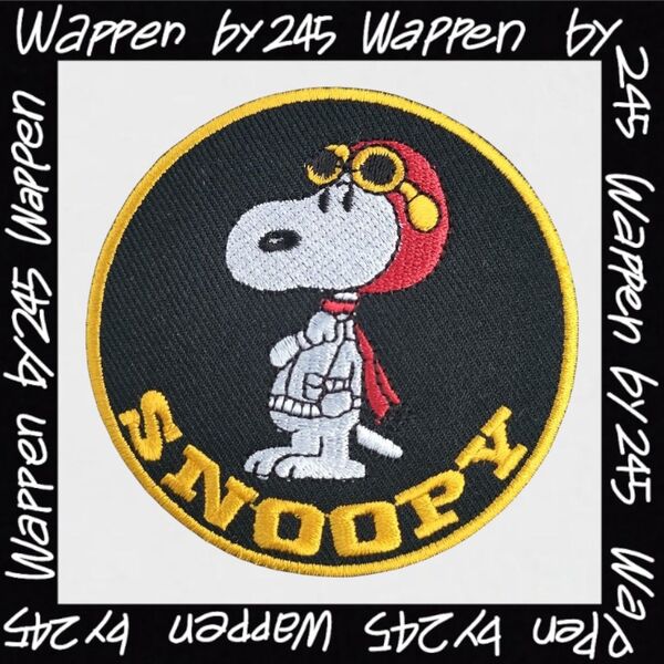A-38【 アイロンワッペン 】 刺繍ワッペン アップリケ リメイク スヌーピー SNOOPY ピーナッツ PEANUTS