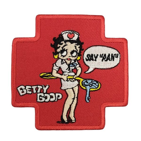 A-155【 アイロンワッペン 】 刺繍ワッペン アップリケ リメイク ベティちゃん ベティ Betty Boop ベティーブープ