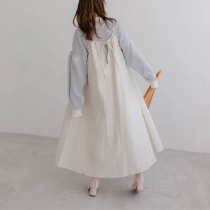 irohani ナチュラルリネンキャミワンピース