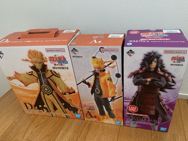 NARUTO 一番くじ 繋がる思いD賞うずまきナルト/ラストワン賞うちはマダラ /紡がれる火の意志A賞うずまきナルト 3点セット