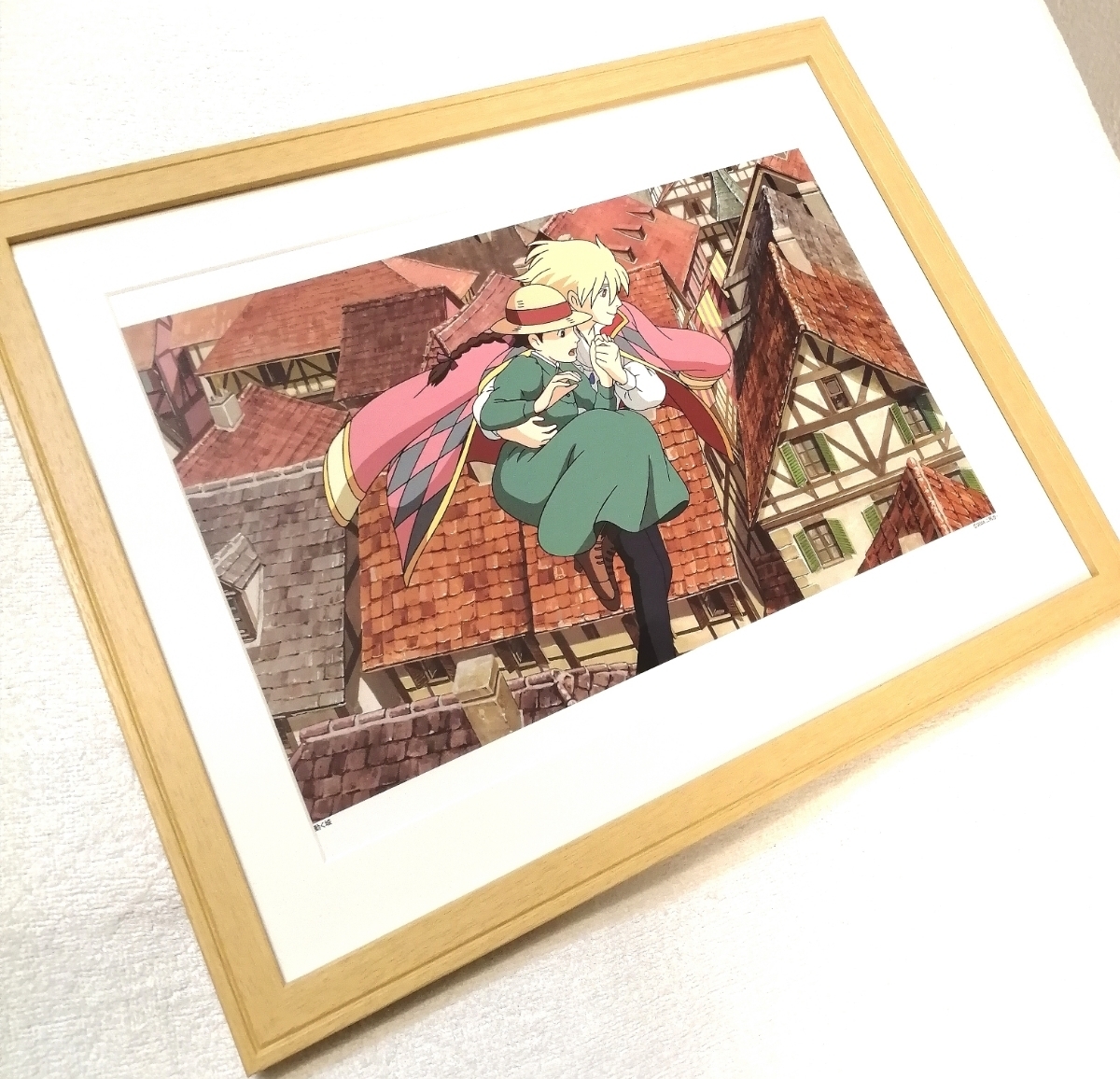 Super rare! Studio Ghibli Howl's Moving Castle [Framed Item] Ghibli Calendar Poster Wall Painting Postcard Reproduction Original Art Hayao Miyazaki b, comics, anime goods, others