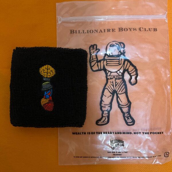 新品 未使用 BBC ICECREAM billionaire boys club ビリオネアボーイズクラブ リストバンド 黒