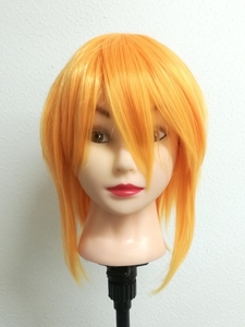 face line length .. re year Short * cosplay for full wig * orange * bright orange Halloween cosplay heat-resisting cosplay wig 