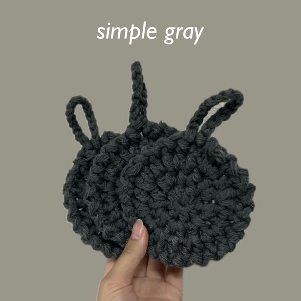 【ハンドメイド】アクリルタワシ 3個セット