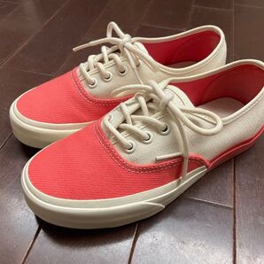 【美品】Vans authentic dx blocked 22cm ピンク