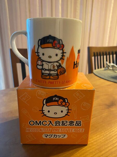 レアハローキティマグカップ2001年福岡ダイエーホークス OMC 入会記念品