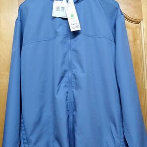 トップバリュ・パッカブルUV パーカーメンズXLサイズ。薄青。胸囲100ー108cm。着丈約→70cm。未使用タグ付き。4378円