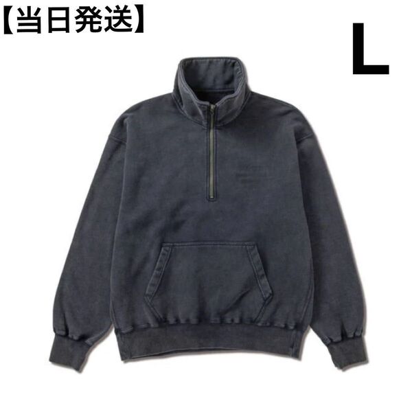 AKTR TWB VINTAGE WASH SWEAT HALF ZIP アクター Lサイズ 新品