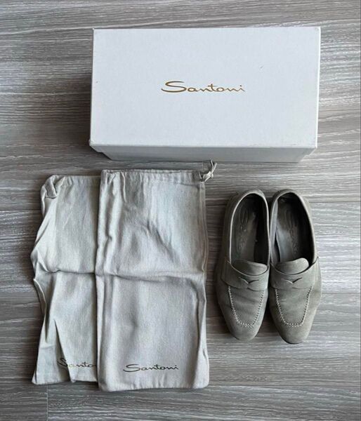 定価7万円程 SANTONI サントーニ ローファー シューズ 靴 イタリア製 36