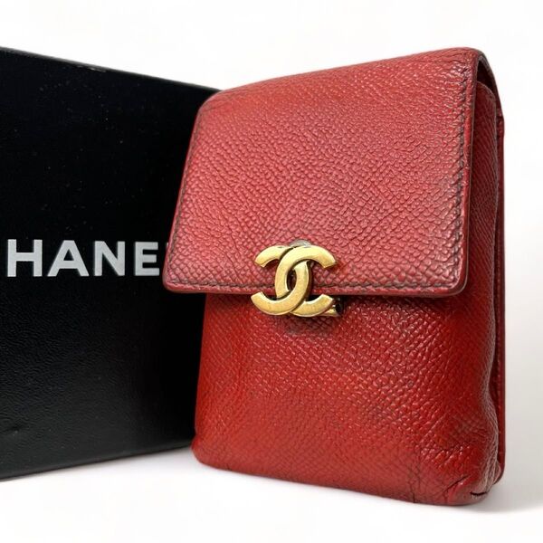 希少色◆CHANEL ココマーク シガレットケース/ポーチ キャビアスキン シャネル リップケース