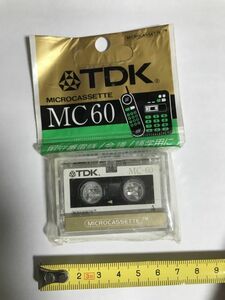 TDK マイクロカセットテープ　MICROCASETTE MC60 60分テープ