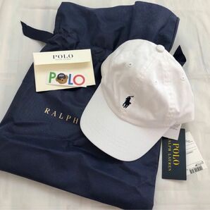 polo ralph lauren キャップ ホワイト 新品 未使用