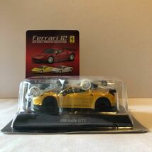 未組立 京商 1/64 Ferrari 12 458 ltalia GT2 フェラーリ イタリア 黄色 イエロー ミニカー モデルカー_画像1