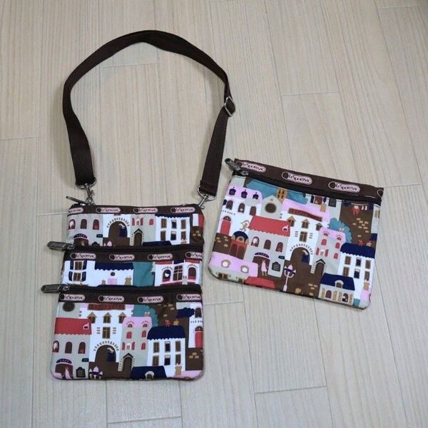 LeSportsac(レスポートサック)ショルダーバッグ、ポーチ(廃盤レア)