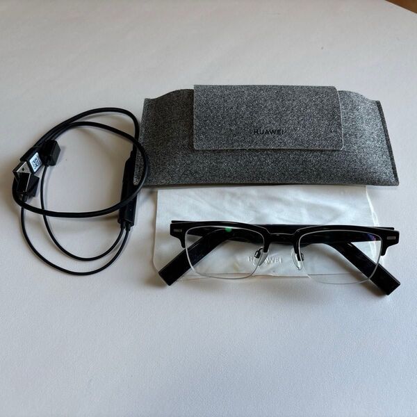 HUAWEI Eyewear ウェリントン型ハーフリム Bluetoothワイヤレススマートグラス