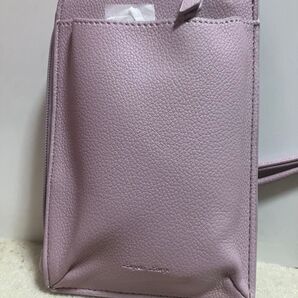 Legato Largo フルグレインフェイクレザースマホショルダーカラー:LV(ラベンダー)