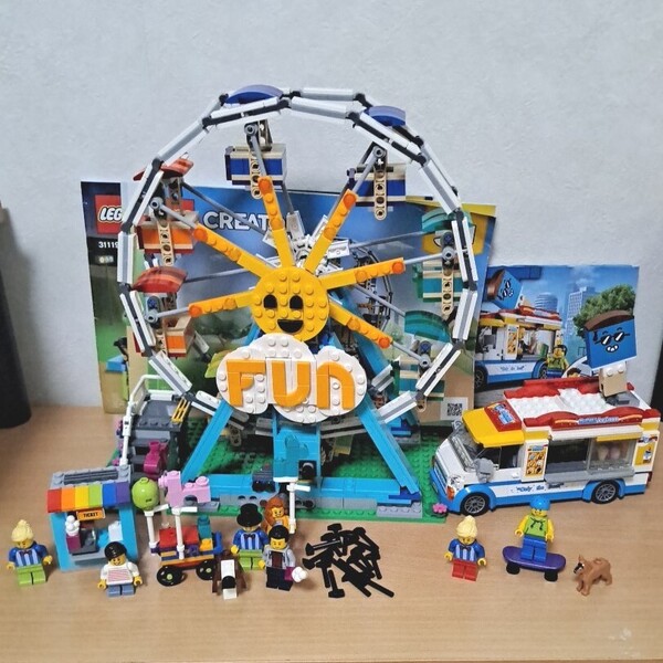 LEGO レゴ 31119 クリエイター 観覧車 3IN1 60253 レゴシティ アイスクリームワゴン パーツ大量