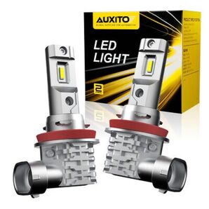 【送料込み】新品未使用 AUXITO H8/H11/H16 LEDヘッドライトフォグ2個 6,500K 10,000LM ホワイト