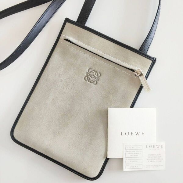 LOEWE ロエベ スエード ショルダーバッグ