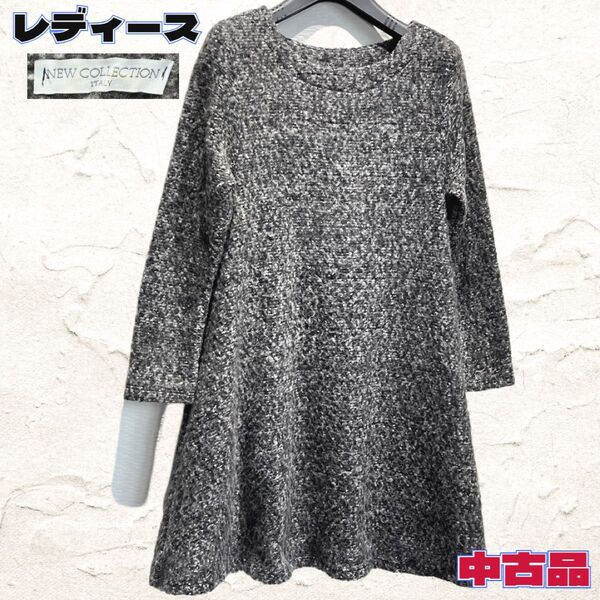 ◇NEW COLLECTION◇イタリア◇Aラインワンピース◇中古美品◇