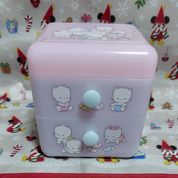 箱有り ニャニィニュニェニョン チェスト 小物入れ サンリオ アクセサリーケース 美品 猫 ネコ 引き出し