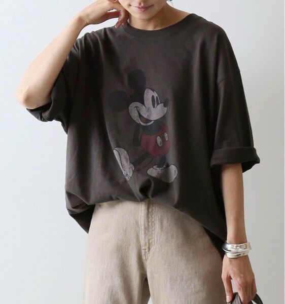 FRAMeWORK フレームワーク 別注 MICKEY BIG Tシャツ