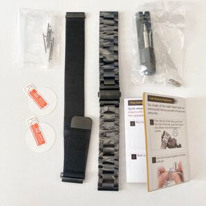 Galaxy Watch 42mm/Galaxy Watch 5/4用バンド ベルト ステンレススチール 高品質 時計