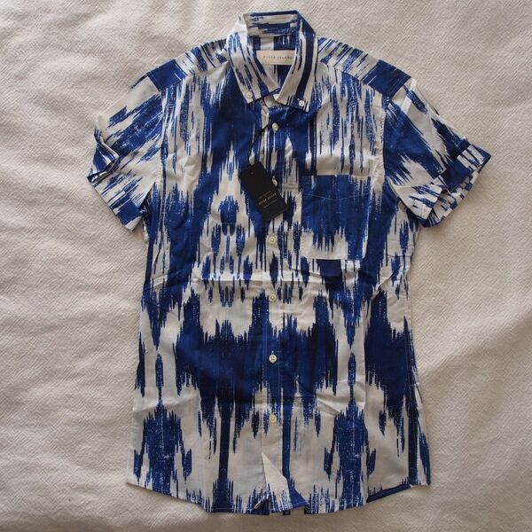 新品 RIVER ISLAND イギリス 半袖 柄 シャツ asos zara gap