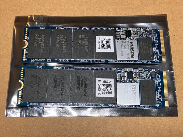 PHISON E12S リファレンス 512GB SSD NVMe M.2 2枚
