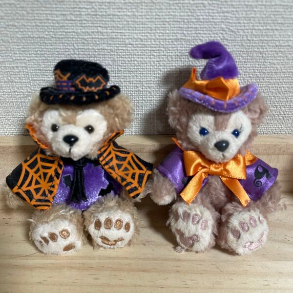 ダッフィー シェリーメイ ハロウィンミニぬいぐるみペアセット ストラップ