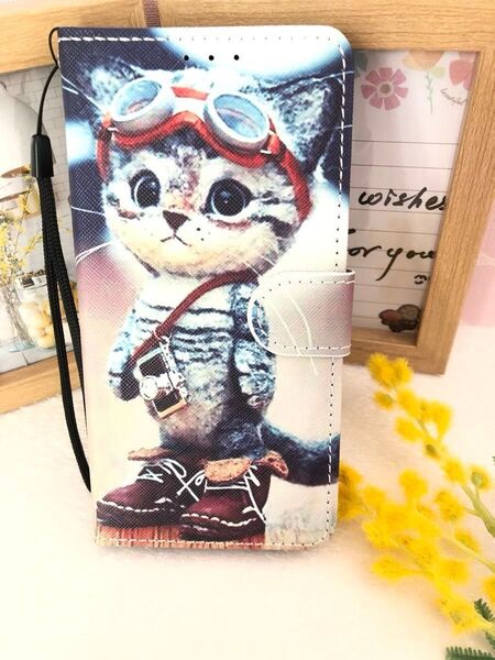 iPhone 16 ケース アイフォン16 カバー かわいい 猫ちゃん 収納 スタンド 手帳型 全面保護 ストラップ付き