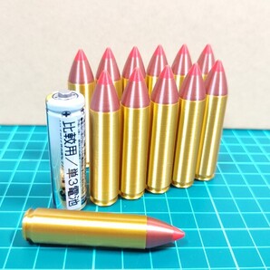 .450 Bushmaster 弾風 ダミーカート 12個セット【送料無料】(検) M16 AR-15 ※絞りのスリットディテールはありません(鉛筆形状)2