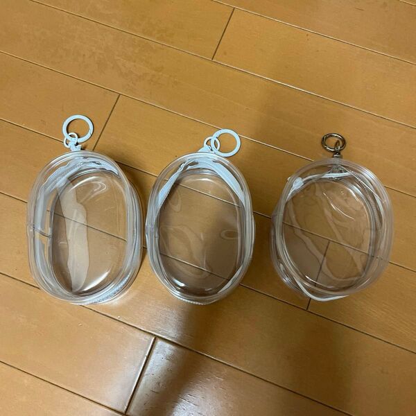 ぬいぐるみポーチ クリア 推し活 マスコット キーホルダー 3個セット