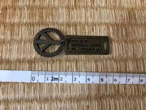  free shipping!!] piece Mark. charm top / dog tag manner / secondhand goods / inspection ) key holder. accessory. miscellaneous goods. antique goods.LOVE and PEACE/