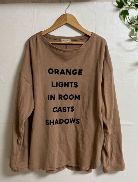 サマンサモスモス 長袖Tシャツ ロンT カットソー Tシャツ モカ