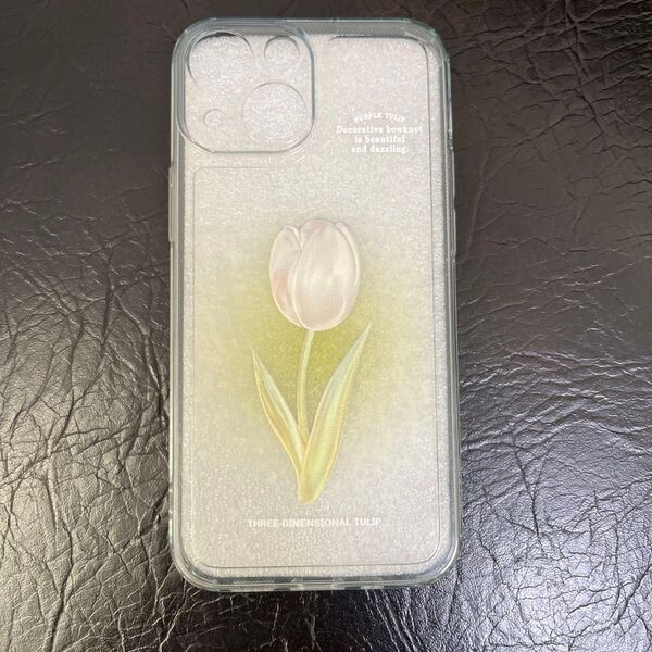 iPhone13mini ケース チューリップ クリア 韓国