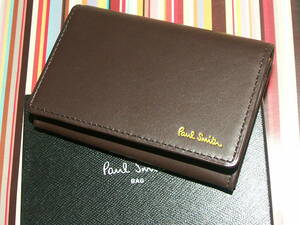 *101-W* new goods regular * Paul Smith / color Logo / business card * card storage 