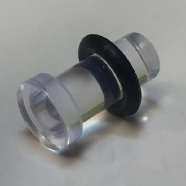 ボディピアス ポスト5mm 4G メンズアクセサリー クリア 耳飾り 装飾品